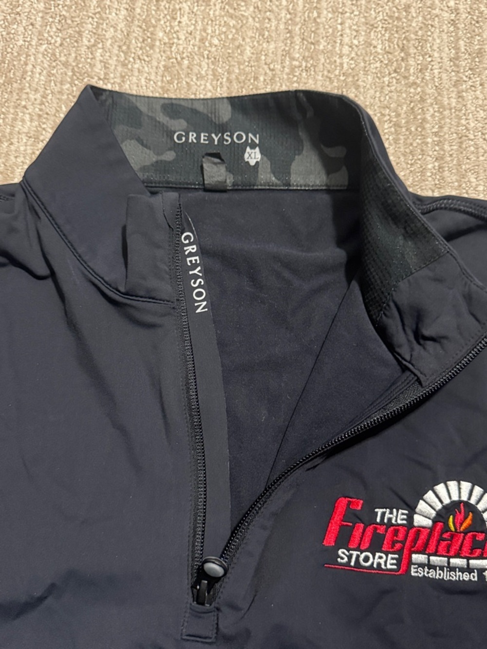 Greyson Tate Mockneck Quarter-Zip Pullover Men's XL Black Golf Performance Top - Picture 8 of 12